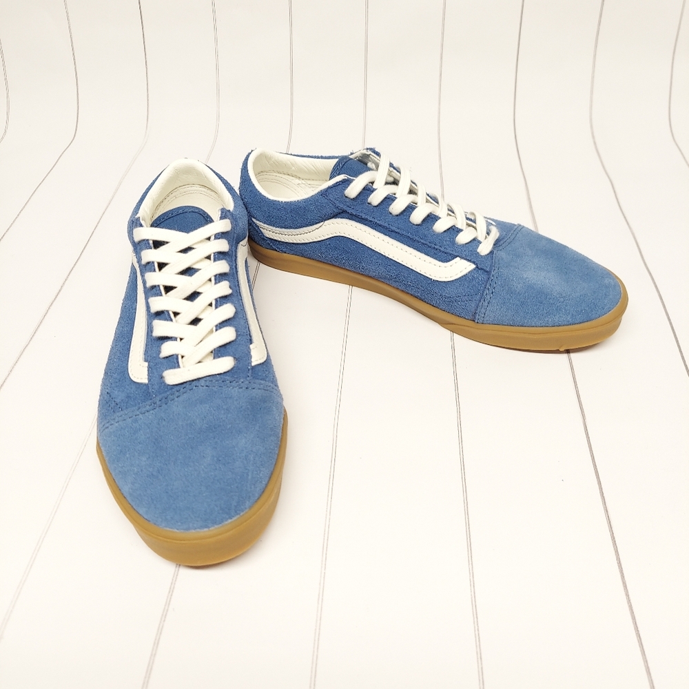 Vans Old Skool Lowpro In Blue - Picture 2 of 11